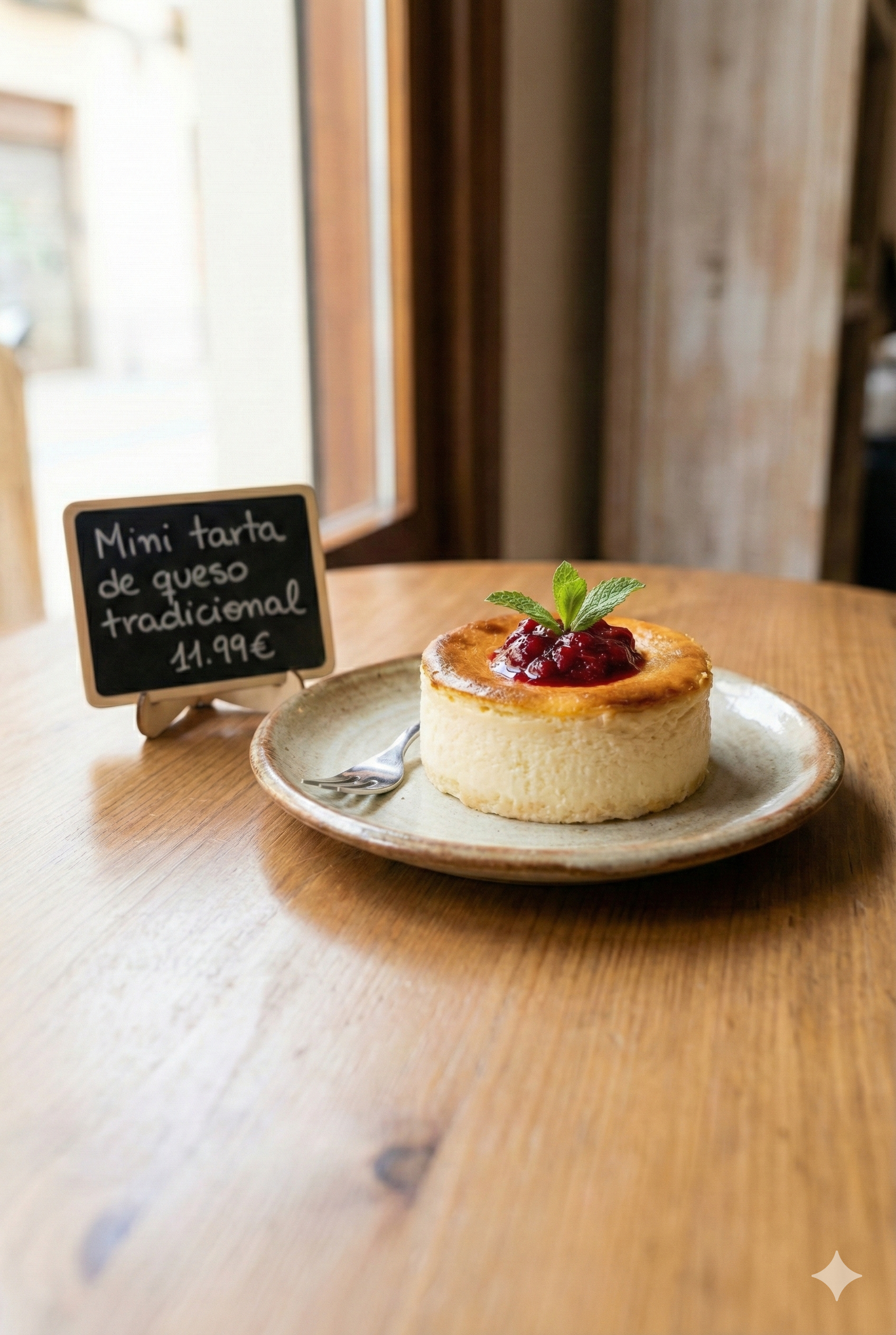 Mini tarta de queso tradicional